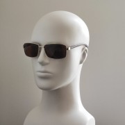 Поляризовані сонцезахисні окуляри Polar Eagle 0390, золотиста оправа, коричнева лінза