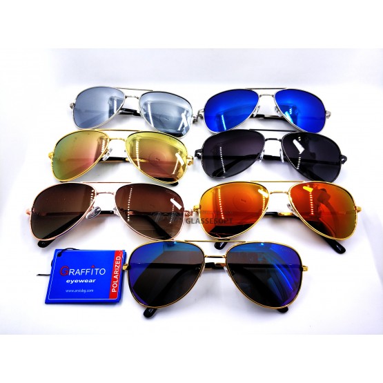 Дитячі поляризовані сонцезахисні окуляри 001 Graffito Polarized Мікс