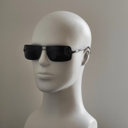 Поляризовані сонцезахисні окуляри Polarized 6001 Сталь/Чорна лінза