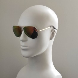Поляризованные солнцезащитные очки 07003 Beach Force Polarized Золото/Оранжевое Зеркало