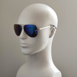 Поляризованные солнцезащитные очки 07003 Beach Force Polarized Серебро/Синее Зеркало
