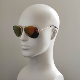 Поляризованные солнцезащитные очки 07004  Beach Force Polarized Золото/Оранжевое Зеркало