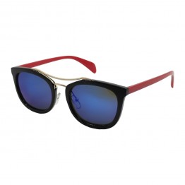 Солнцезащитные очки 1059 NN Синее Зеркало/Чёрно-красный